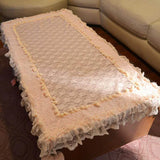 Handmade Lace Tablecloth Bedside Table TV Safe Cover Towel Printer Korean Pastoral Style Creativity Home Decoration Dust Cover