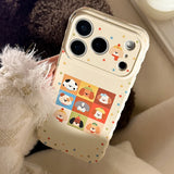 Cute Puppy Case for iphone 17promax Shockproof Cartoon Case for iPhone 16 15 14 13 Pro Max Ins Protector Cover for iphone 17pro