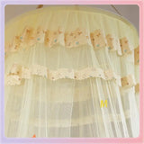 Princess Style round Top Mosquito Net Pink Absorbing Ceiling Student Dormitory Bed Curtain Single Double Freshman Condensation