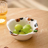 Cute Cartoon Household High Value Rice Bowl Ceramic Underglaze Color Kitten Bowl
