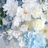 Blue Wedding Decoration Bull Horn Arch Floral Party  Engagement  Ceremony  Wedding  Outdoor  Event  Ceremony  Simulated  Flowers