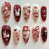 Cat Eye Press on Nails Short False Nails Art Full Cover French Sheer Wearable Nail Manicure Tips Cool Girl Artificial False Nail