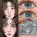1Pair Color Contact Lenses With Myopia Brown Eyes Natural Colored Beauty Pupils for Natural Effect Eyes Graduated Lenses