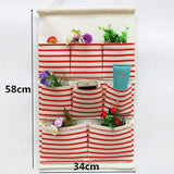 Home Storage & Organization Multilayer Fabric Hanging Storage Bag for Door Wall Wardrobe Dormitory Creative Organizer