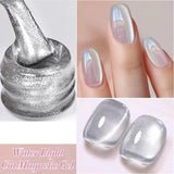 10ml Only Green Glass Bead Cat Magnetic Gel Nail Polish Guava Soda Grape Iced Crystal Salon Soak Off Gel Manicure