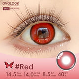 2Pcs Colored Contact Lenses 14.5mm, Vibrant Yellow/Red/Blue/Purple/Green Anime Cosplay Soft Lenses, 6 Months