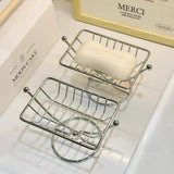 Stainless Steel Hollow Soap Shelf Holder , Draining Soap Box, Bathroom Toilet without Water Accumulation, Storage Rack