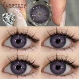 1Pair New Natural Contact Lenses Colored Contact Lenses Purple Eyes Lens Blue Lenses Yearly Gray Contact Fashion Pupils