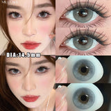 2PCS Yearly Use Colored Contact Lenses for Eye Natural Pupils Grey Contact Lenses Beauty Cosmetics High Quality Lens