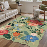Retro Floral Living Room Carpet Large Area Light Luxury Bedroom Rug Thicken Plush Fashion Advanced Coffee Table Mats Alfombra 러그