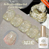 10ml Cat Magnetic Gel Sparkling Ultra Gold Glitter Soak Off UV LED Gel Nail Art Varnish Manicure Valentine's Day
