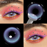 14.2mm Half Yearly Colored Contact Lenses Multichrome Natural Anime Cosplay Contacts for Daily Eye Beauty