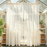 1pc Korean Retro Lace Sheer Curtain,Made Of Polka Dot Fabric Curtains for luxurious living room and bedroom Windows,Home Drapes