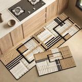 Kitchen Rugs Imitation Hemp Rope Weave Texture Carpet Anti-fouling Washable Pvc Floor Mat Long Strip Runner Anti-slip Mats