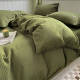 Solid color Duvet Cover set with Pillow Case Bed Sheet Olive Green Quilt Covers Boy Kid Teen Girl Bedding Linens Set King Queen