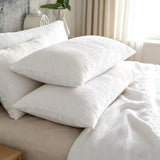 Set of 2 100% Cotton Gauze Pillowcases Double-Layer Gauze, Soft, Breathable, and Machine Washable