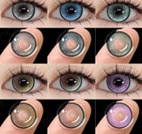 1 Pair Colorcon Colored Contact Lenses for Eyes Brown Eye Lenses Green Eye Lenses Blue Lenses Korean Lenses Cosplay