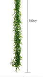 1/3 simulation eucalyptus 1.8m rattan green plant decoration wedding home wall-hung vine simulation plant.