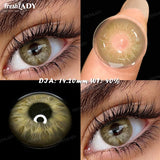 1 Pair Colored Contact Lenses Natural Gray Pupils Eyes Contact lenses Green Soft Contacts 14.20mm