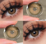 2pcs Colored Contact Lenses for Eyes Natural Blue Contact Lenses Eye Makeup Contact Yearly Gray Beauty Pupil Women Lens