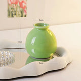 Cream style ceramic vase hydroponics dried flowers flower arrangement desktop ornament home office decoration