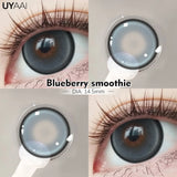 Fashion1 Pair  Color Contact Lenses High Quality Lenses Blue Myopia Lenses Makeup Gradient Lenses