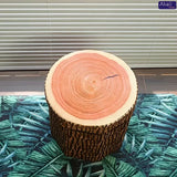 Creative Home Tree Stump Shaped Stool Ottoman Cute Folding Storage Toy Box Collapsible Storage Seat Chest
