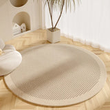 Living Room Carpet Simple Beige Round Bedroom Room Bedside Dirt-resistant Rug Home Coffee Table Cloakroom Plush Mats Alfombra