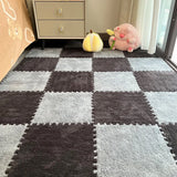 16Pcs 30x30cm Modern Simple Creative Plush Foam Puzzle Carpet Warm Toned Play Mats Interlocking Activity Floor Rugs Area Rug