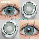 1 Pair Fashion Color Contact Lenses for Eyes Blue Pupils with Diopters Myopia Natural Korean Lenses Yearly Makeup Lens
