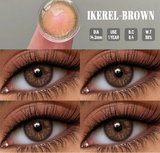 1 Pair Colored Contact Lenses for Eyes Natural Brown Soft Contact Lenses Women Eye Makeup Gray Pupils Blue Color Lens