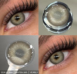 1 Pair Blue Eye Lenses Korean Natural Contact Softlens Color Eye Makeup Contacts Gray Beautiful Pupil Yearly Cosmetics