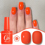 10ML Gel Nail Polish Solid Color Glass Gel Varnish Nail Art Gel Spring Summer Gel Nail Soak Off UV Gel Gel Vernis
