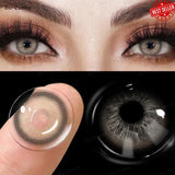 1 Pair Colored Contact Lenses Pupils Fashion Brown Lenses for Makeup Cosplay Lenses High Quality Natural Pupils Year