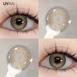 Colored Contacts Lenses Brown Natural Lenses Gray Colored Pupils Natural Look Green Contacts Lens Cosmetic Beauty Big Eyes
