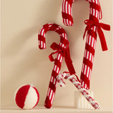 New Christmas Decorations Red and White Walking Stick Plaid Christmas Balloon Hot Air Balloon Hanging Christmas Tree Decoration