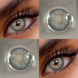 Cleopatra Collection Colored Circle Lenses 1Pair Half Year Disposable Natural Color Contacts