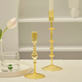 Slim Candlestick Holder Glass Candle Holders Home Decor Glass Table Candle Stand Holder Creative Decoration Ornament