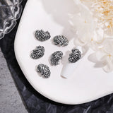 10PCS Gothic Style 3D Alloy Nail Art Charms Skeleton Cross Accessories Parts For Halloween Nail Decoration Design Supplies Tool