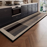 Kitchen Floor Mat PVC Leather Oil-resistant Stain Resistant Foot Mats Home Waterproof Anti-slip Rug Balcony Carpet