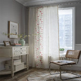 Boho Curtain Embroidered Curtain for Bedroom Nursery Light Room filtering Farmhouse for Curtains Living Room Rod Pocket Drapes