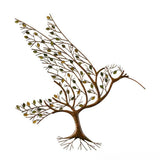 Ikeehome  Hummingbird with Branches Metal Home Decor Items Hummingbird Fall Decor Room Decoration Modern Home Decoration