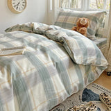 Pure Cotton Printed Student Bedding Set Single Queen Skin Friendly Bed Linens Skin Friendly Comforter Cover Set for All Seasons