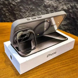 Magnetic Phone Case Lens Protection Stand Back Cover  For IPhone 13 14 15 16 Pro Max  Transparent  Magnetic Phone Case Cover