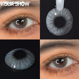 Color Contact Lenses 14.2mm Yearly Disposable Prescription Plano for Eyes