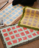 Cute Plaid Soft Tufted Carpet Ant-slip Rug Floor Mats Bathroom Absorbent Bathroom floor mat plush carpet toilet non-slip