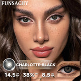1 Pair Black Color Contact Lenses Brown Grey Beauty Soft Contact Lenses Yearly Fast Shipping Beauty Pupils Cosmetics