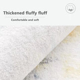 Nordic Fluffy Plush Carpets for Living Room Light Luxury Zebra Pattern Bedroom Decor Carpet Home Large Area Anti-Slip Lounge Rug