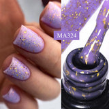 7ml Rubber Base Nail Gel Polish Nude Milky White DIY Nail Art Soak Off Gel Polish Semi Permanent Painting UV Vernis
