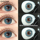 14.5mm Full Pupil Coverage Natural  Black Contact Lenses Ctarry Micro Glitter Sparkly Colored Contact Lenses Half Year